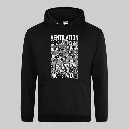 Ventilation Text Hoodie