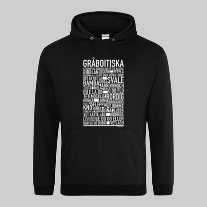 Gråboitiska Dialekt Text Hoodie