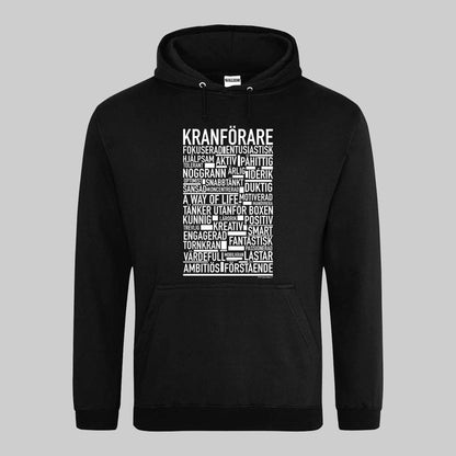 Kranförare Text Hoodie