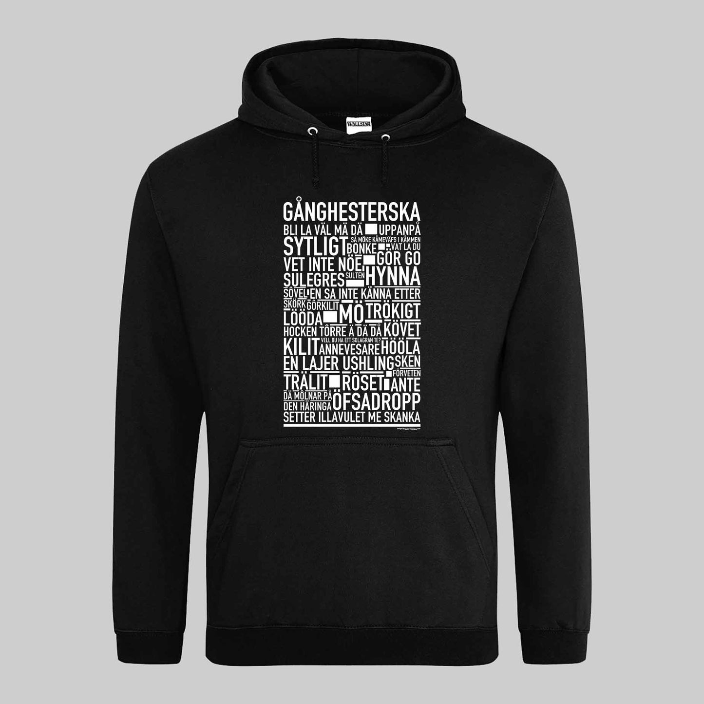 Gånghesterska Dialekt Text Hoodie