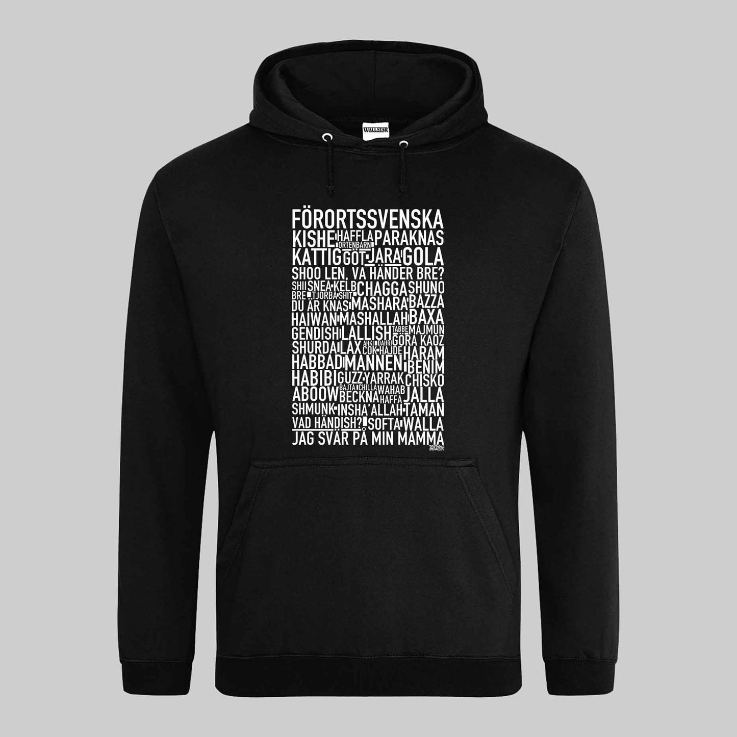 Förortssvenska Dialekt Text Hoodie