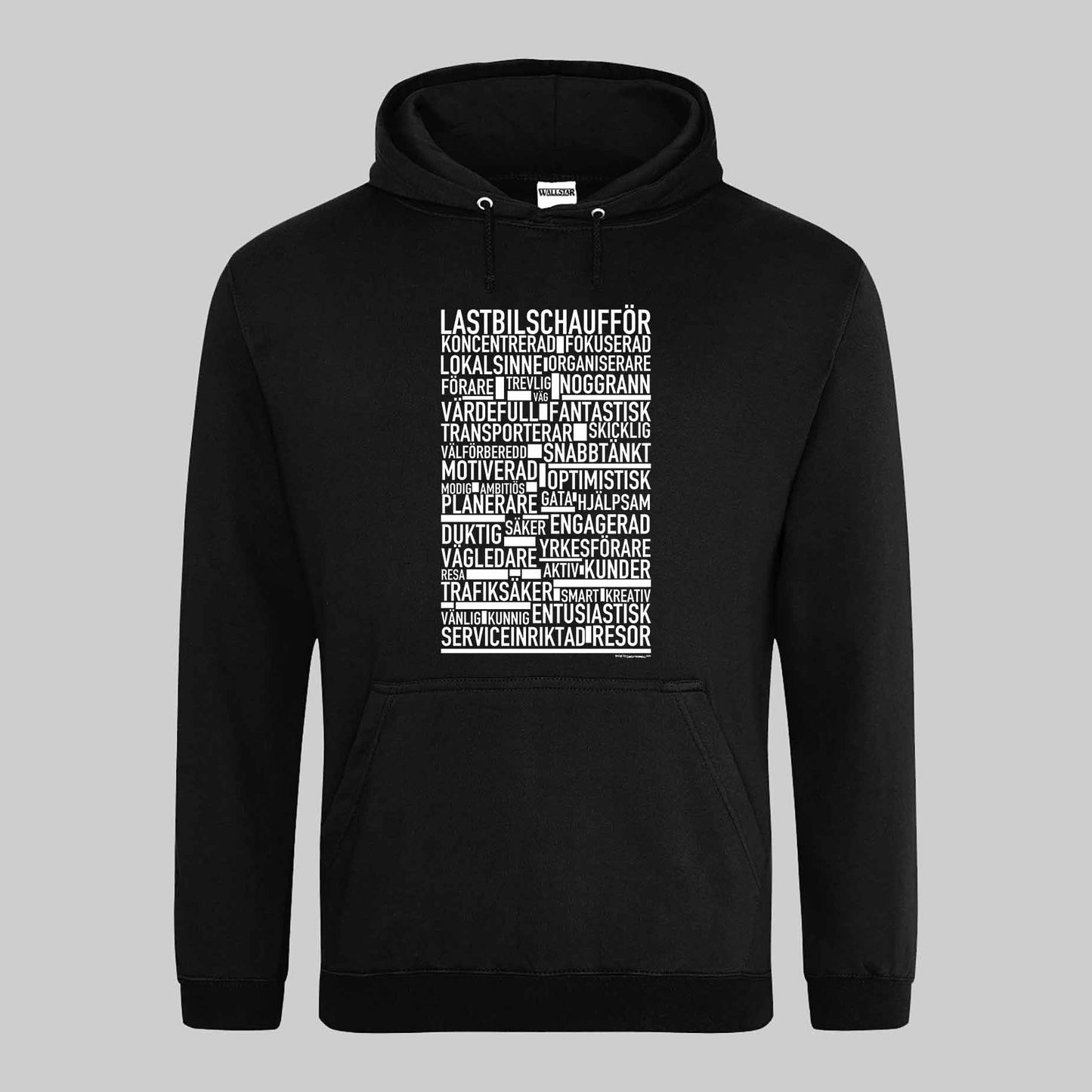 Lastbilschaufför Text Hoodie