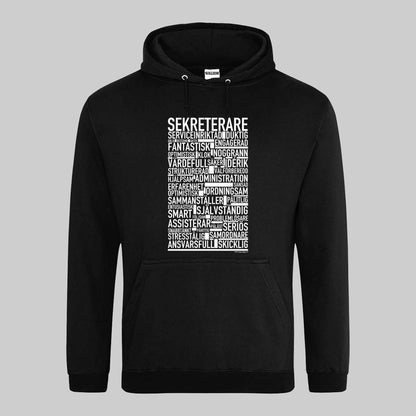 Sekreterare Text Hoodie