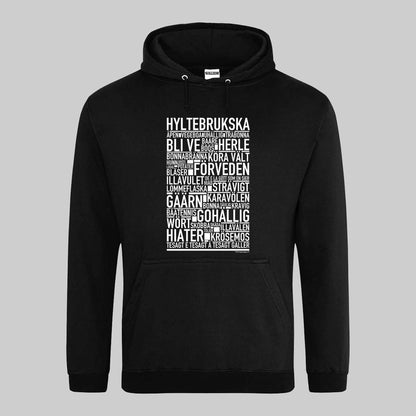 Hyltebrukska Dialekt Text Hoodie