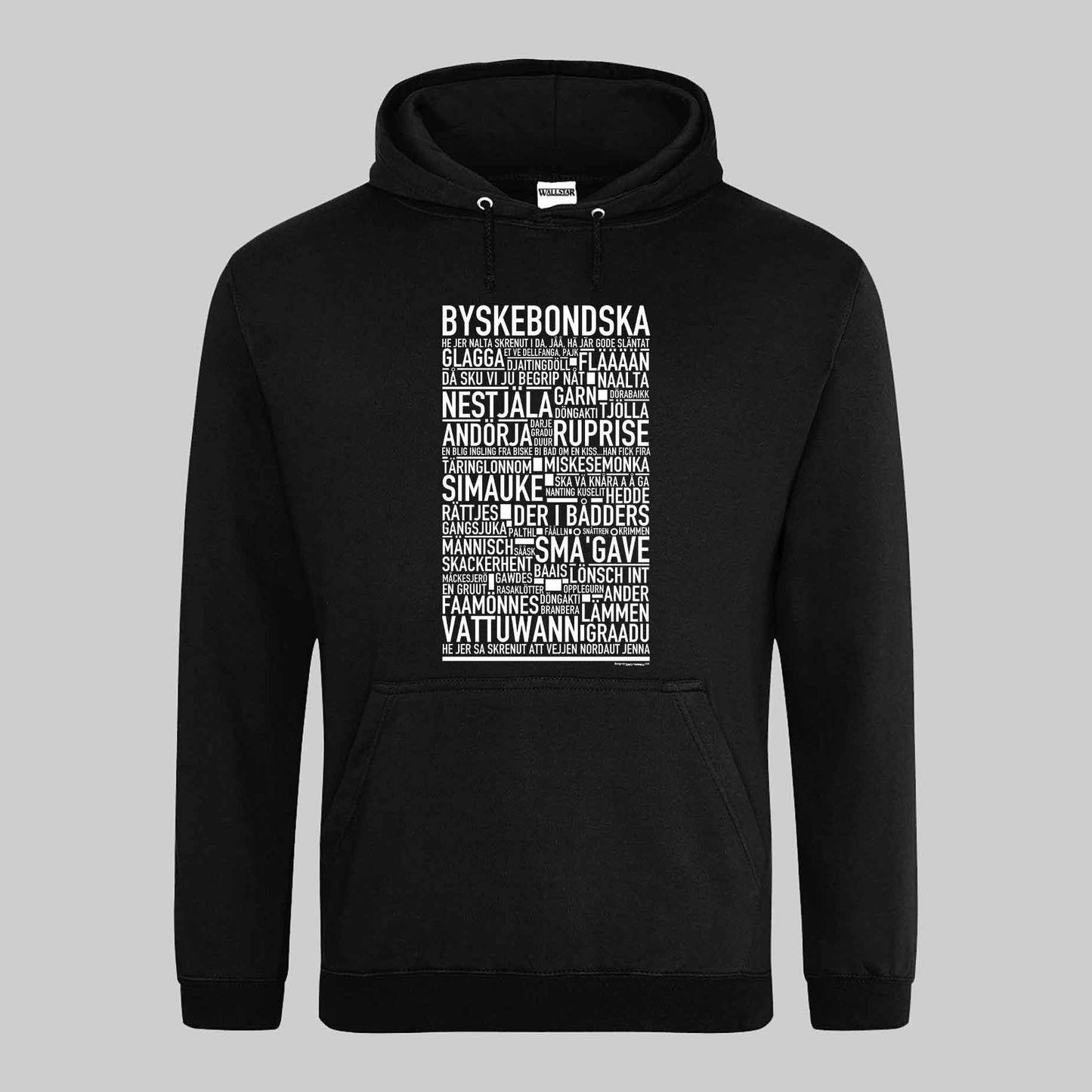 Byskebondska Dialekt Text Hoodie