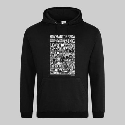 Hovmantorpska Dialekt Text Hoodie