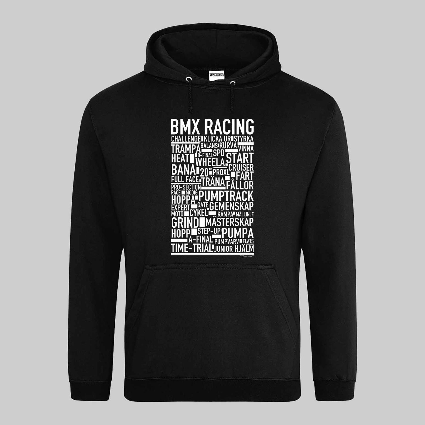 BMX Racing Text Hoodie