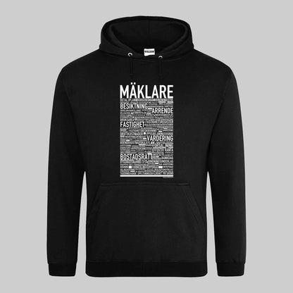 Mäklare Text Hoodie