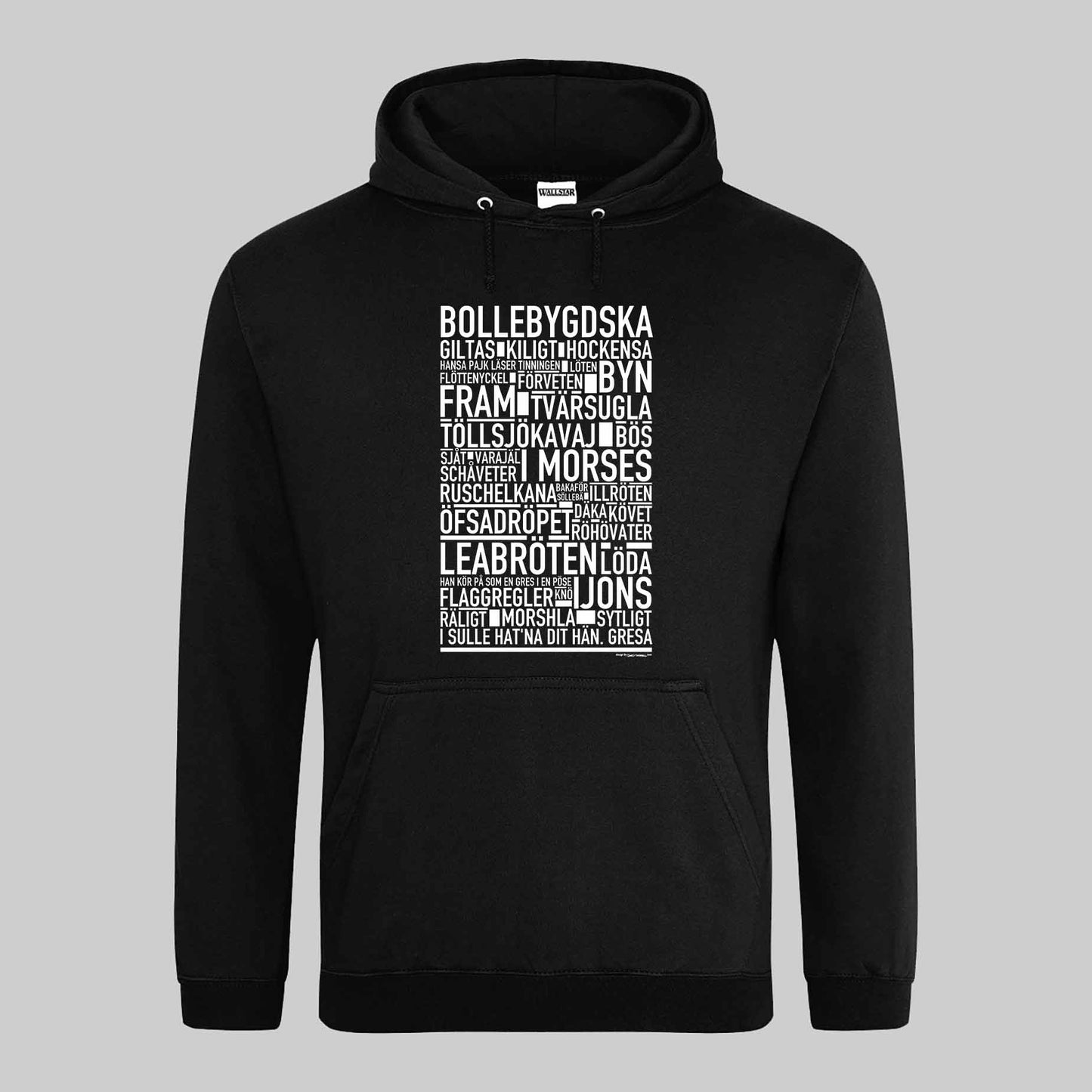 Bollebygdska Dialekt Text Hoodie