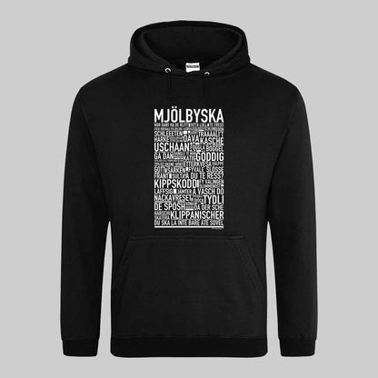 Mjölbyska Dialekt Text Hoodie