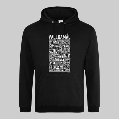 Valldamål Dialekt Text Hoodie
