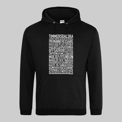 Timmersdalska Dialekt Text Hoodie