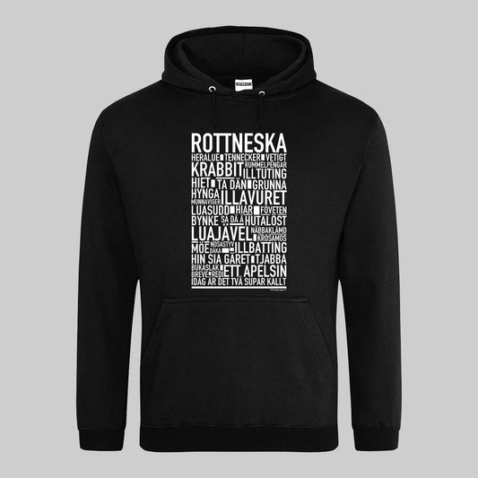 Rottneska Dialekt Text Hoodie
