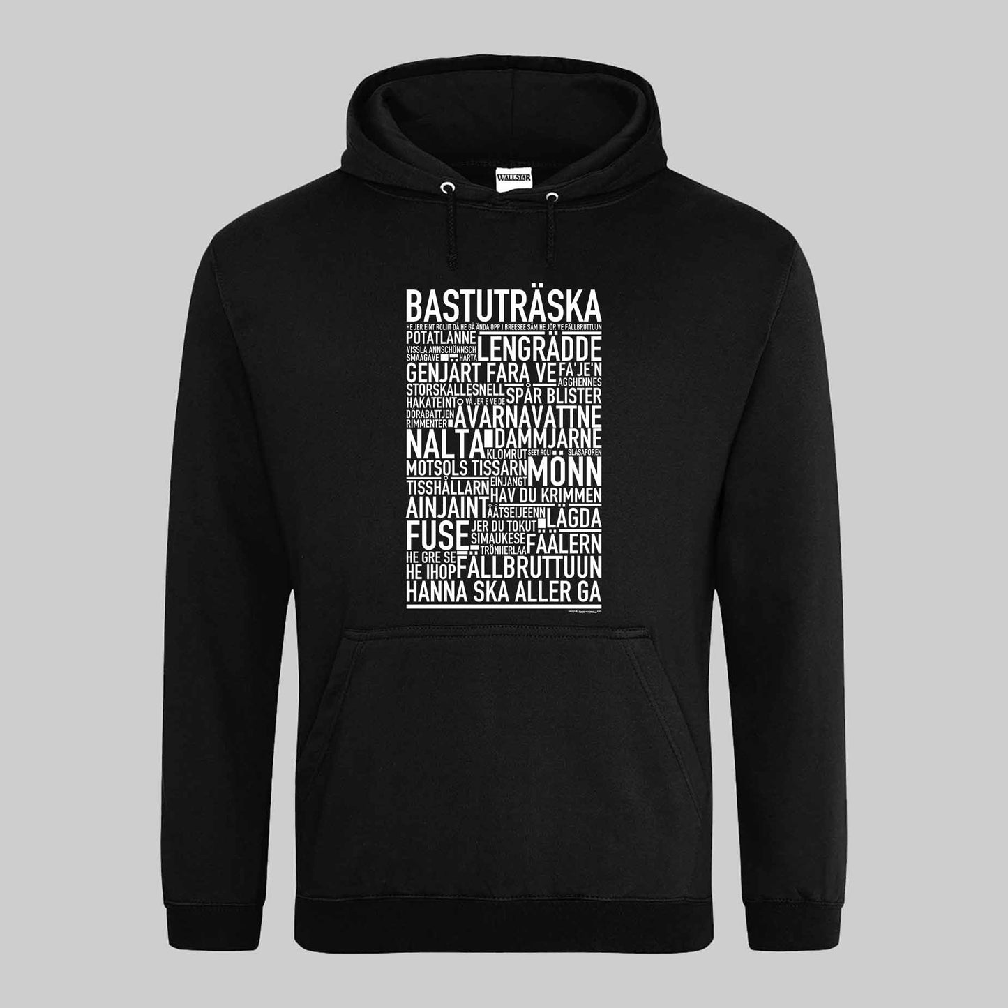 Bastuträska Dialekt Text Hoodie