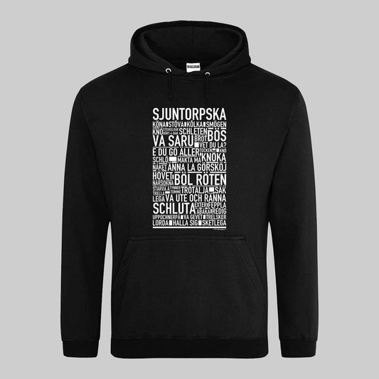 Sjuntorpska Dialekt Text Hoodie