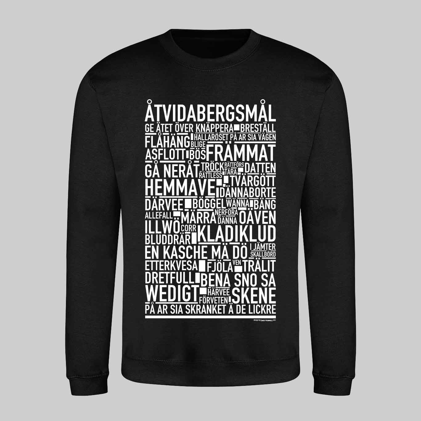 Åtvidabergsmål Dialekt Text Sweatshirt