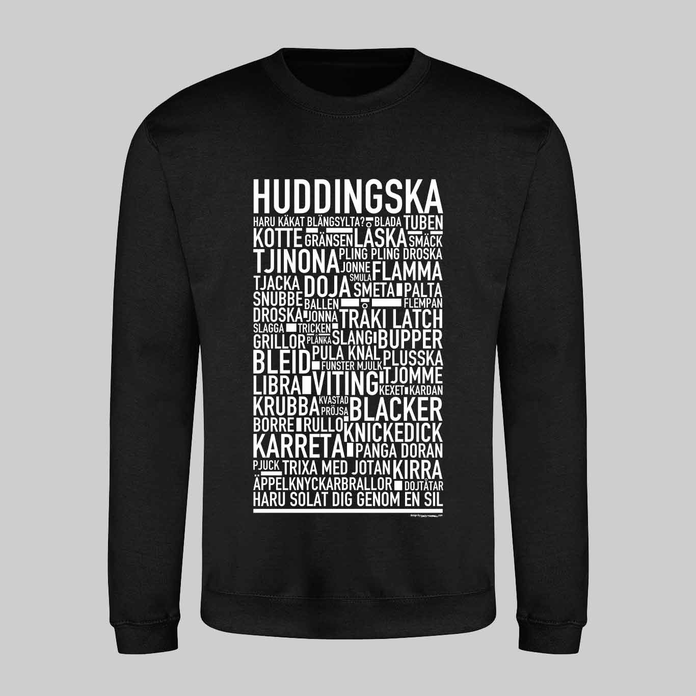 Huddingska Dialekt Text Sweatshirt