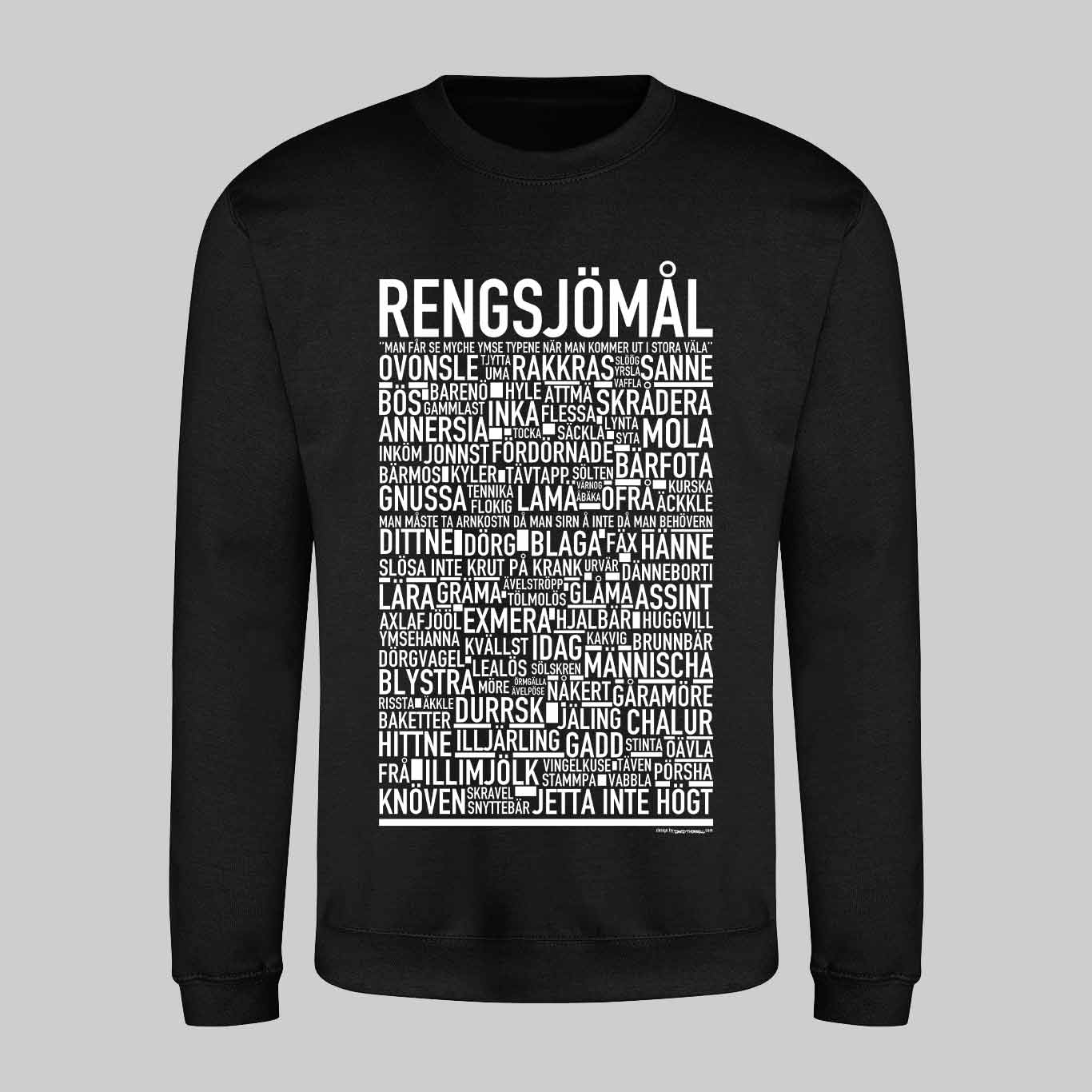 Regnsjömål Dialekt Text Sweatshirt