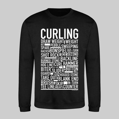 Curling Text Sweatshirt