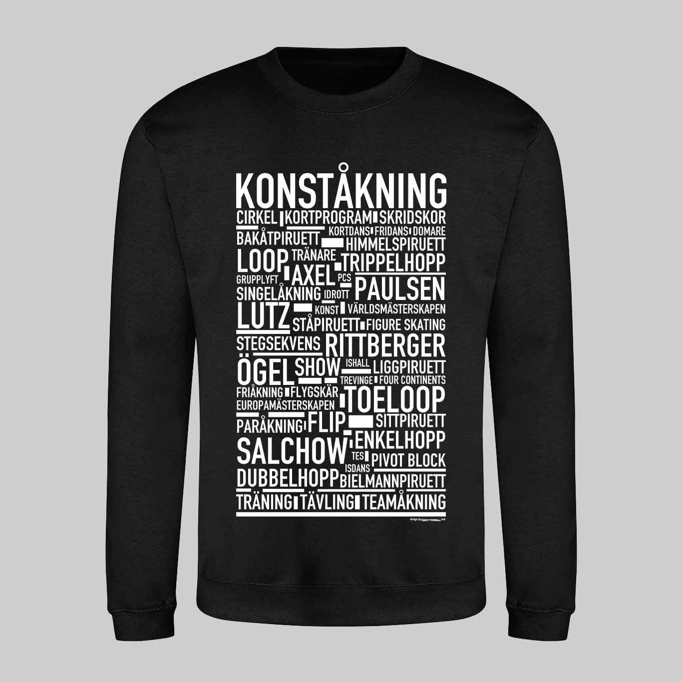 Konståkning Text Sweatshirt