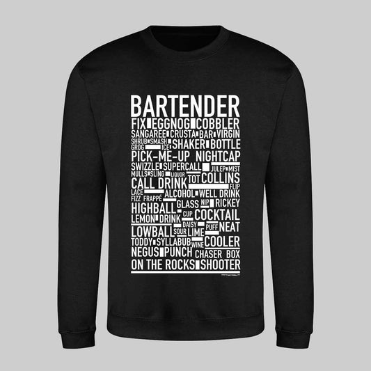 Bartender Text Sweatshirt
