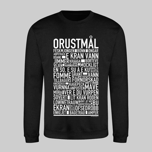 Orustmål Dialekt Text Sweatshirt