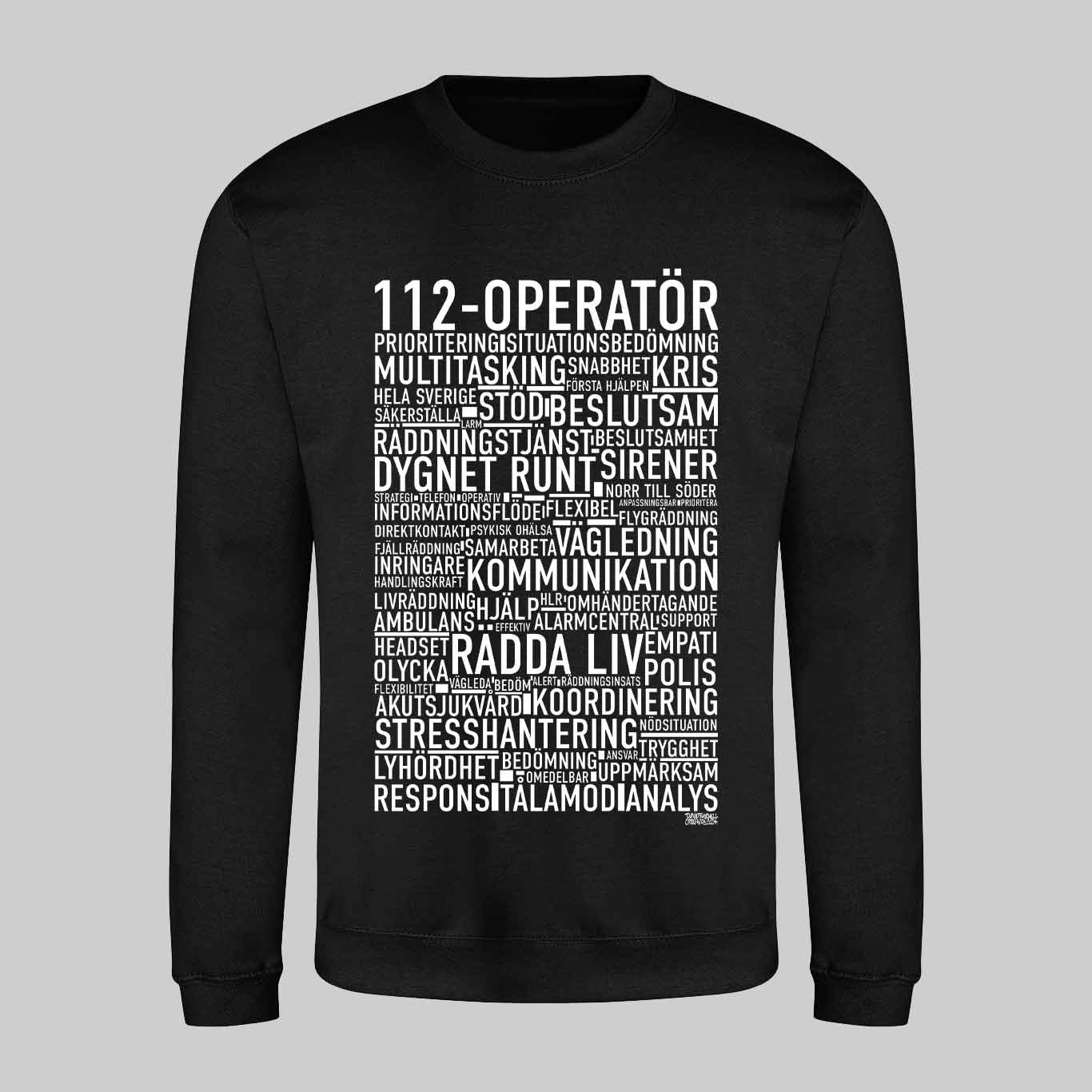 112-Operatör Text Sweatshirt
