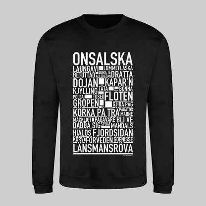 Onsalska Dialekt Text Sweatshirt