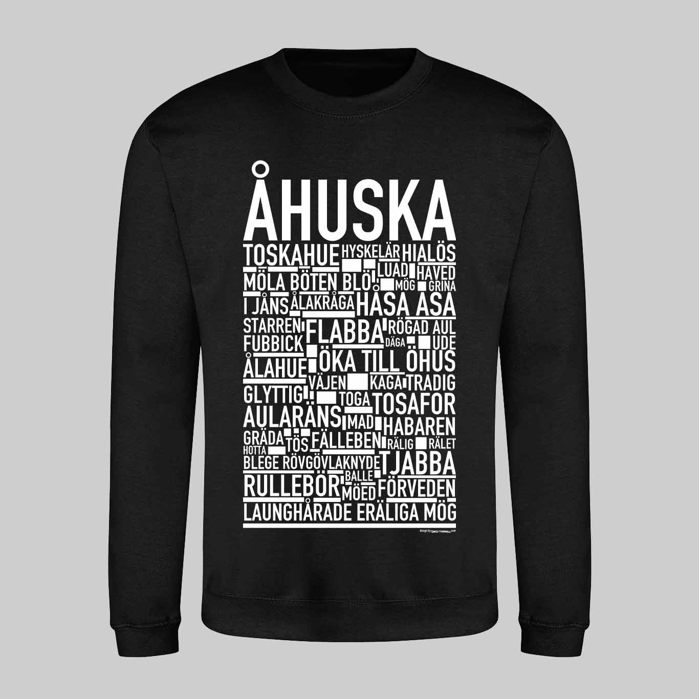 Åhuska Dialekt Text Sweatshirt
