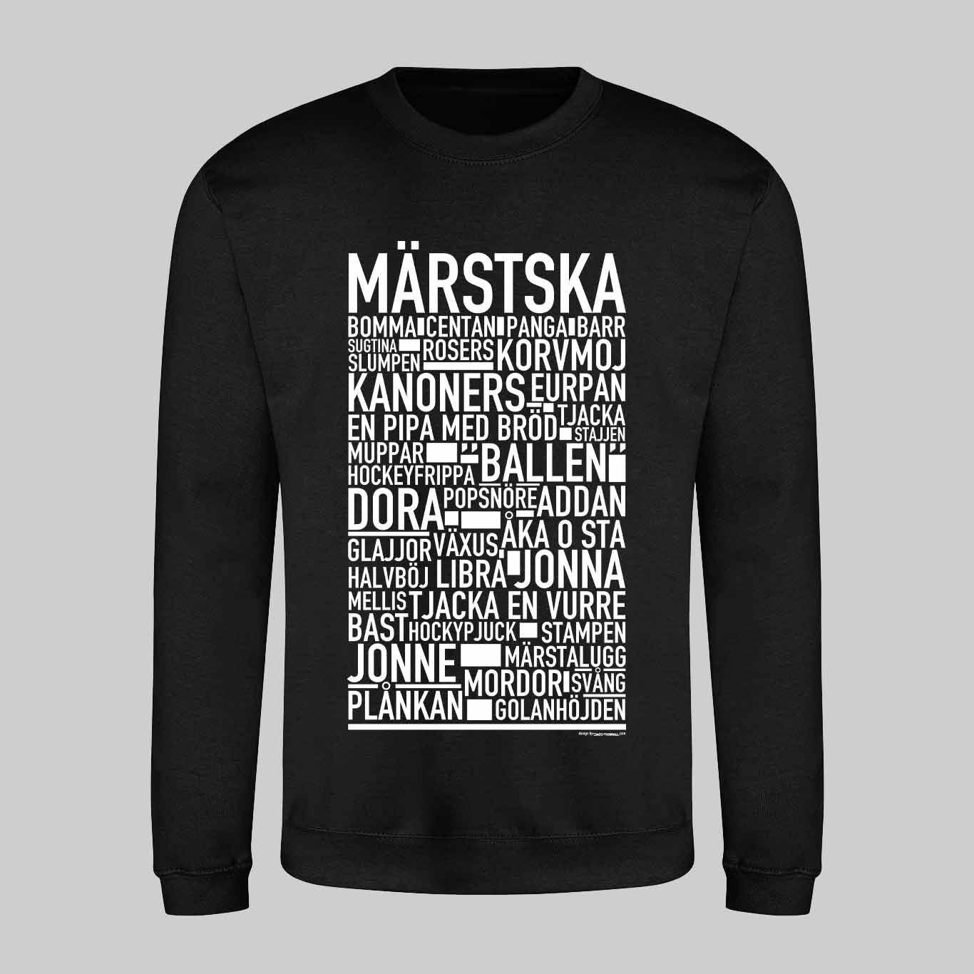 Märstska Dialekt Text Sweatshirt