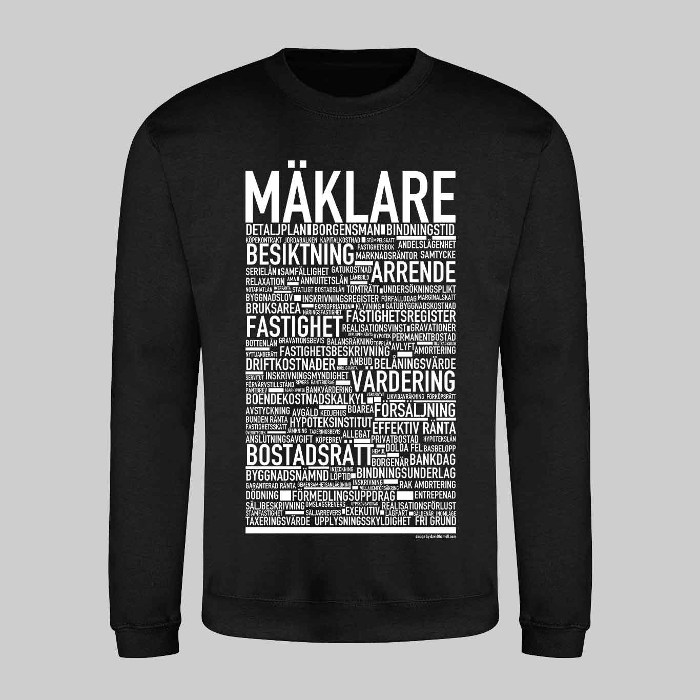 Mäklare Text Sweatshirt