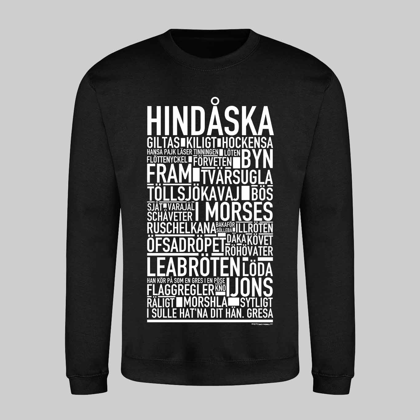 Hindåska Dialekt Text Sweatshirt