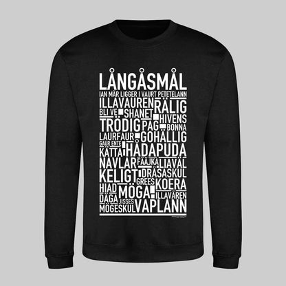 Långåsmål Dialekt Text Sweatshirt