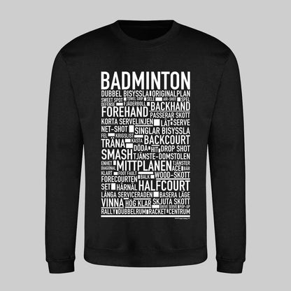 Badminton Text Sweatshirt