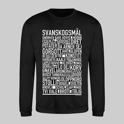 Svanskogsmål Dialekt Text Sweatshirt