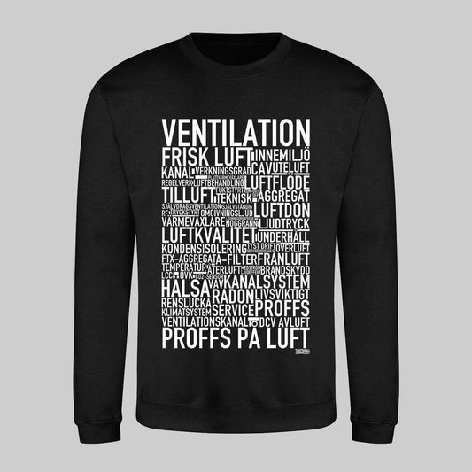 Ventilation Text Sweatshirt