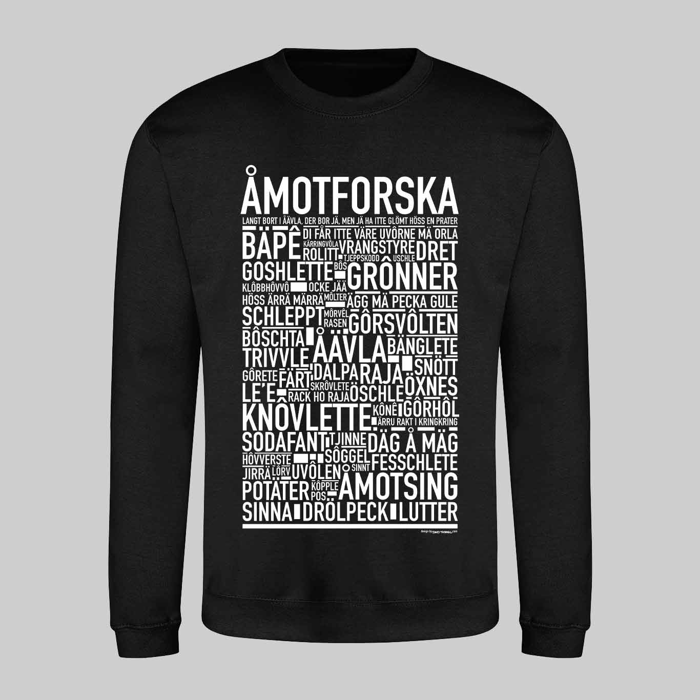 Åmotforska Dialekt Text Sweatshirt