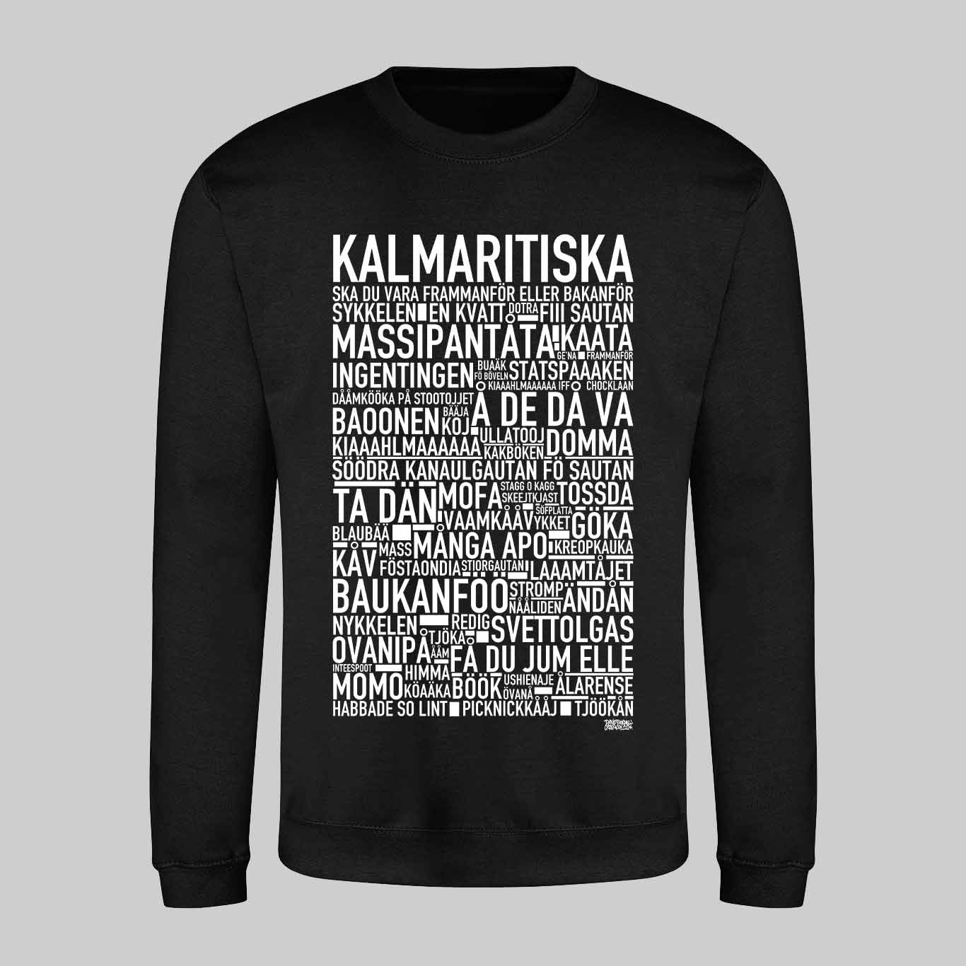 Kalmaritiska Dialekt Text Sweatshirt