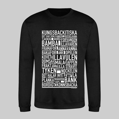 Kungsbackitiska Dialekt Text Sweatshirt