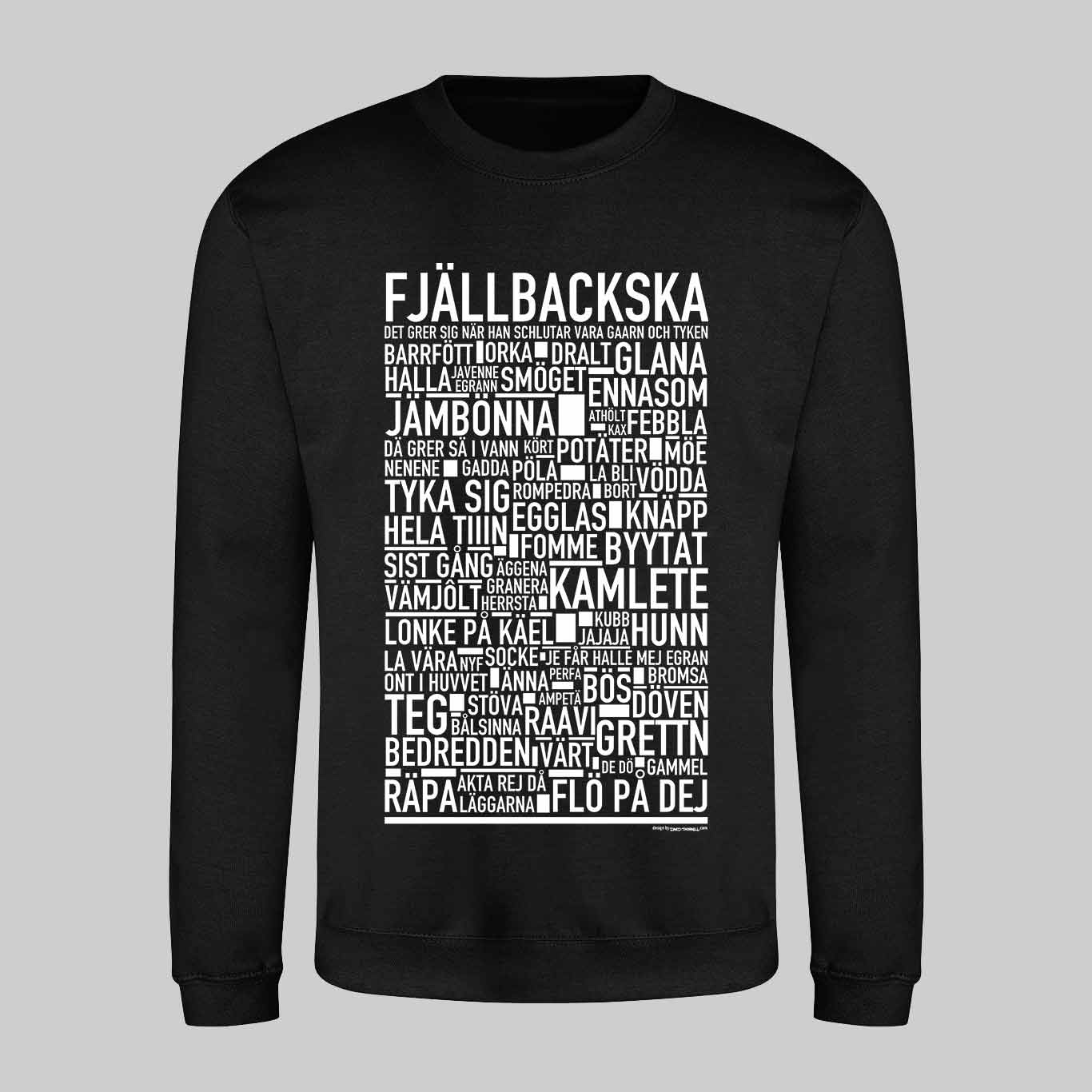 Fjällbackska Dialekt Text Sweatshirt