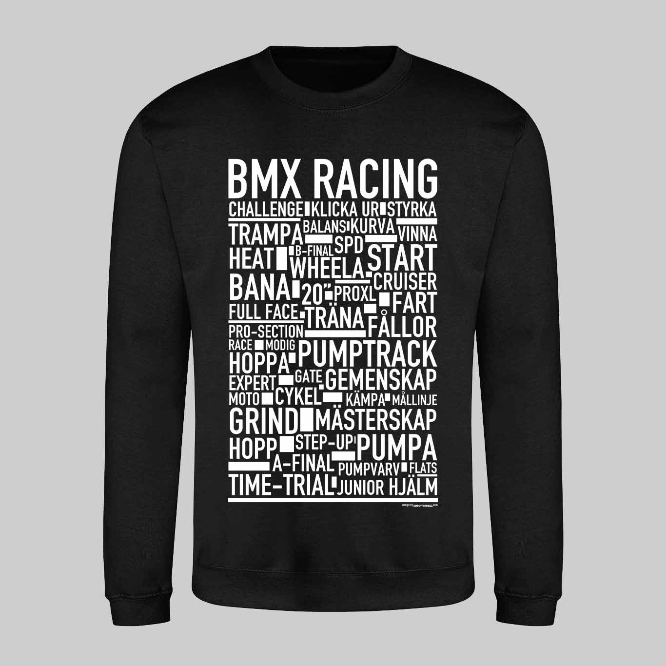 BMX Racing Text Sweatshirt