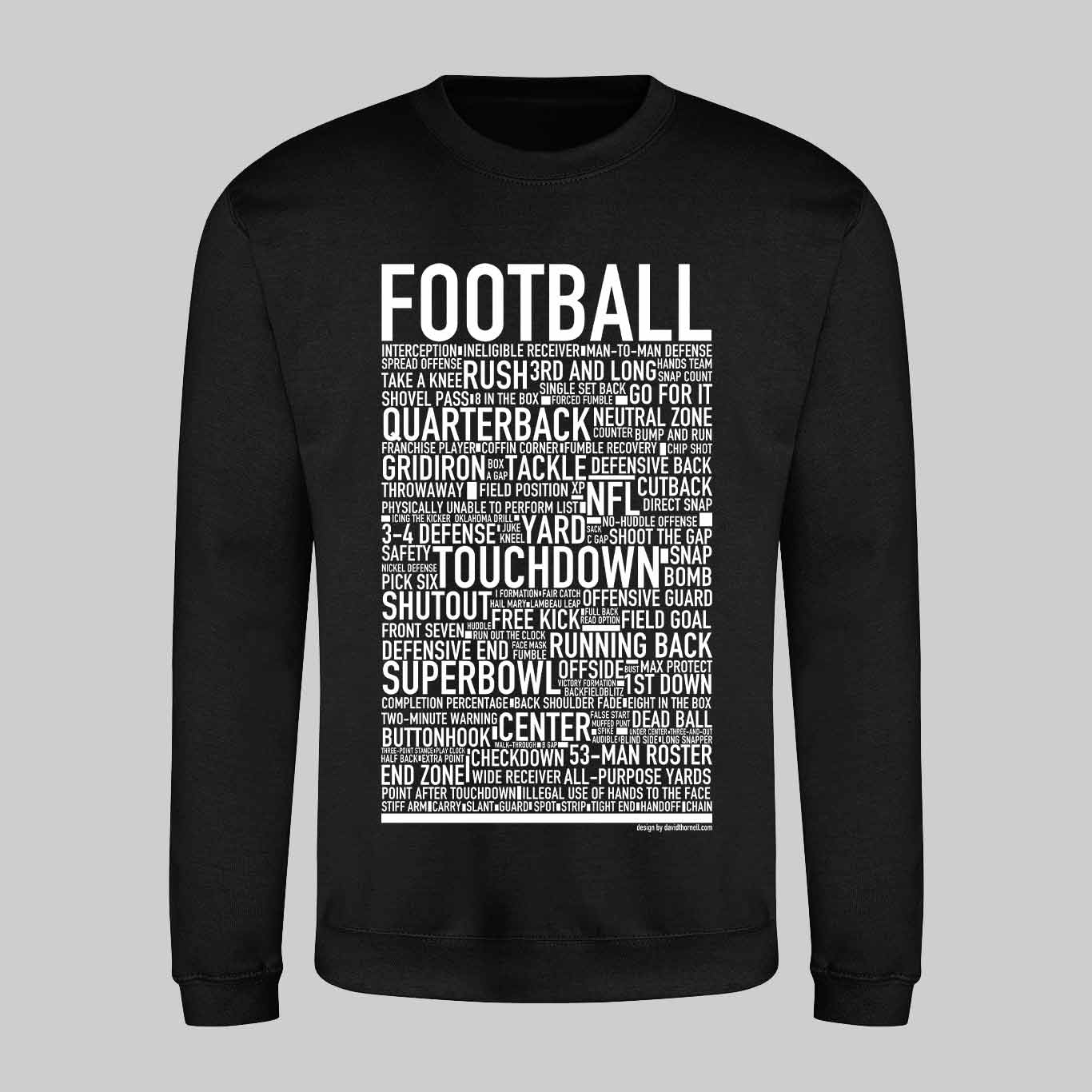 Football Text Sweatshirt
