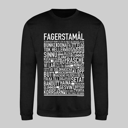 Fagerstamål Dialekt Text Sweatshirt