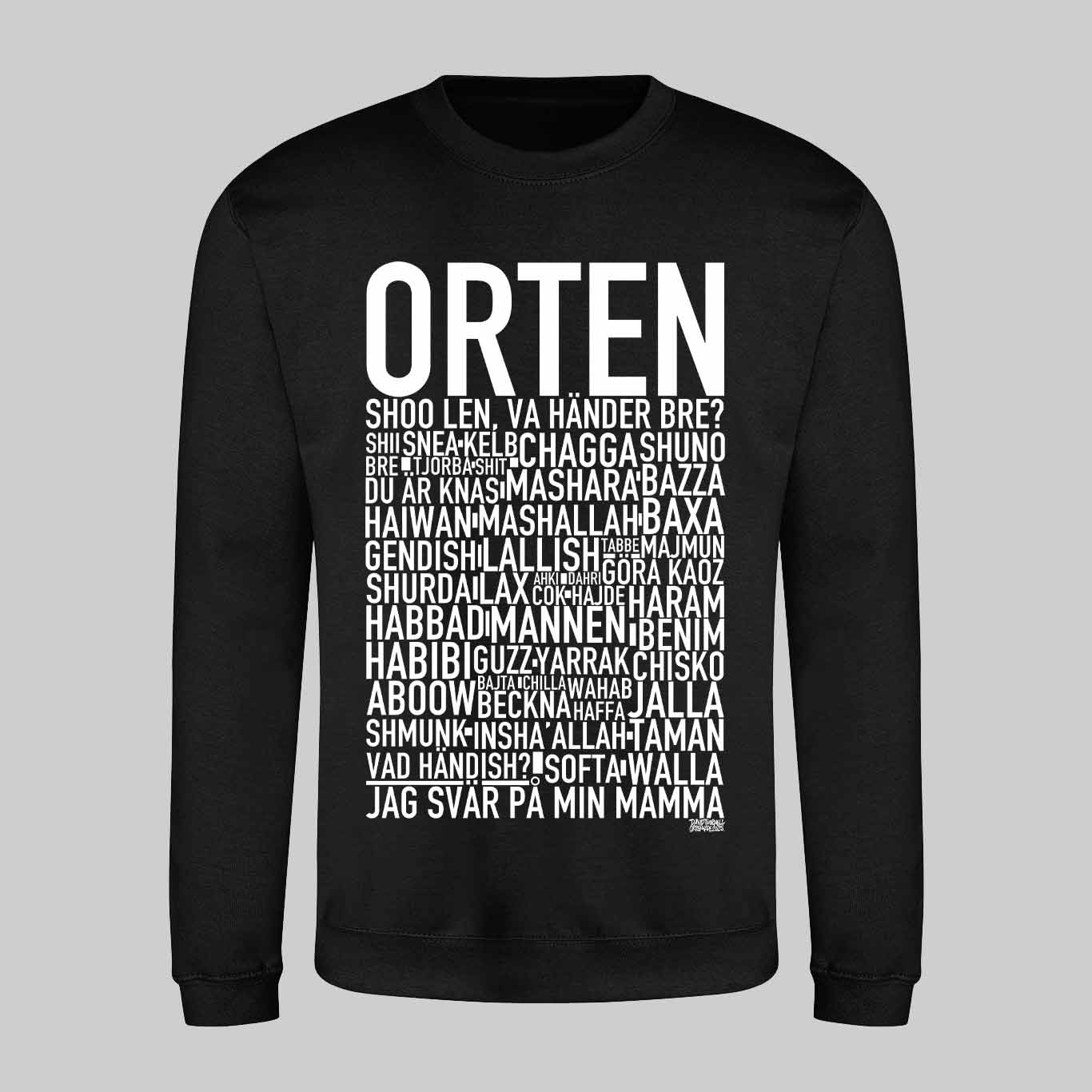 Orten Dialekt Text Sweatshirt