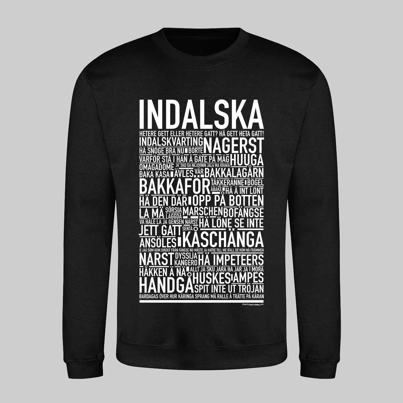 Indalska Dialekt Text Sweatshirt