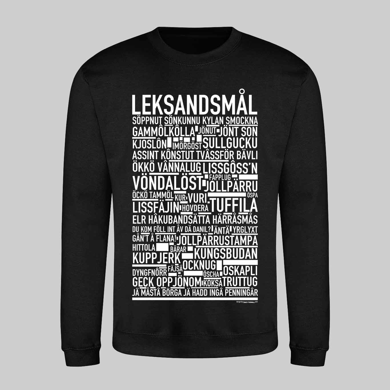Leksandsmål Dialekt Text Sweatshirt