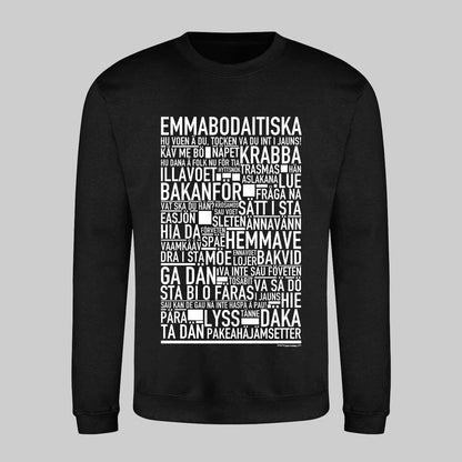 Emmabodaitiska Dialekt Text Sweatshirt