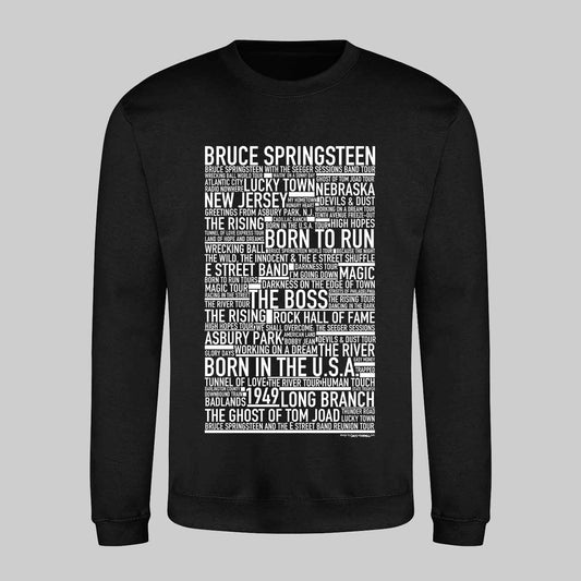 Bruce Springsteen Text Sweatshirt