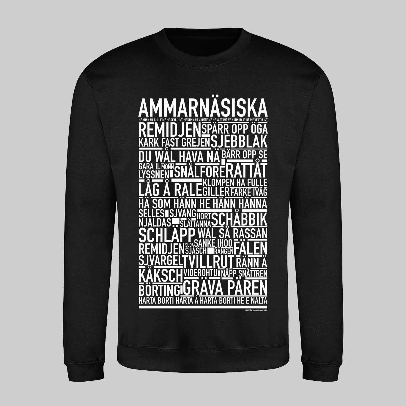 Ammarnäsiska Dialekt Text Sweatshirt