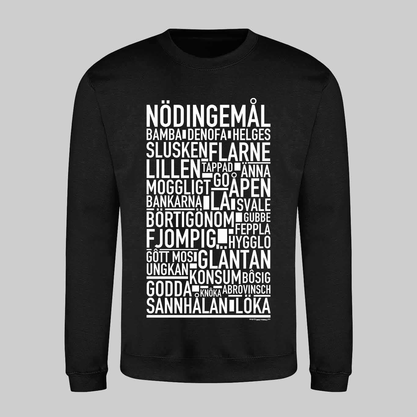 Nödingemål Dialekt Text Sweatshirt